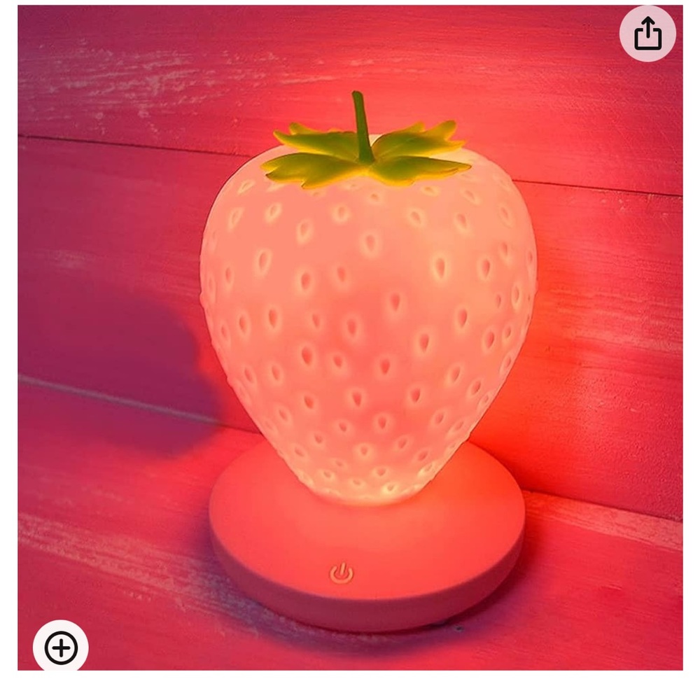 Pink strawberry lamp